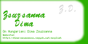 zsuzsanna dima business card